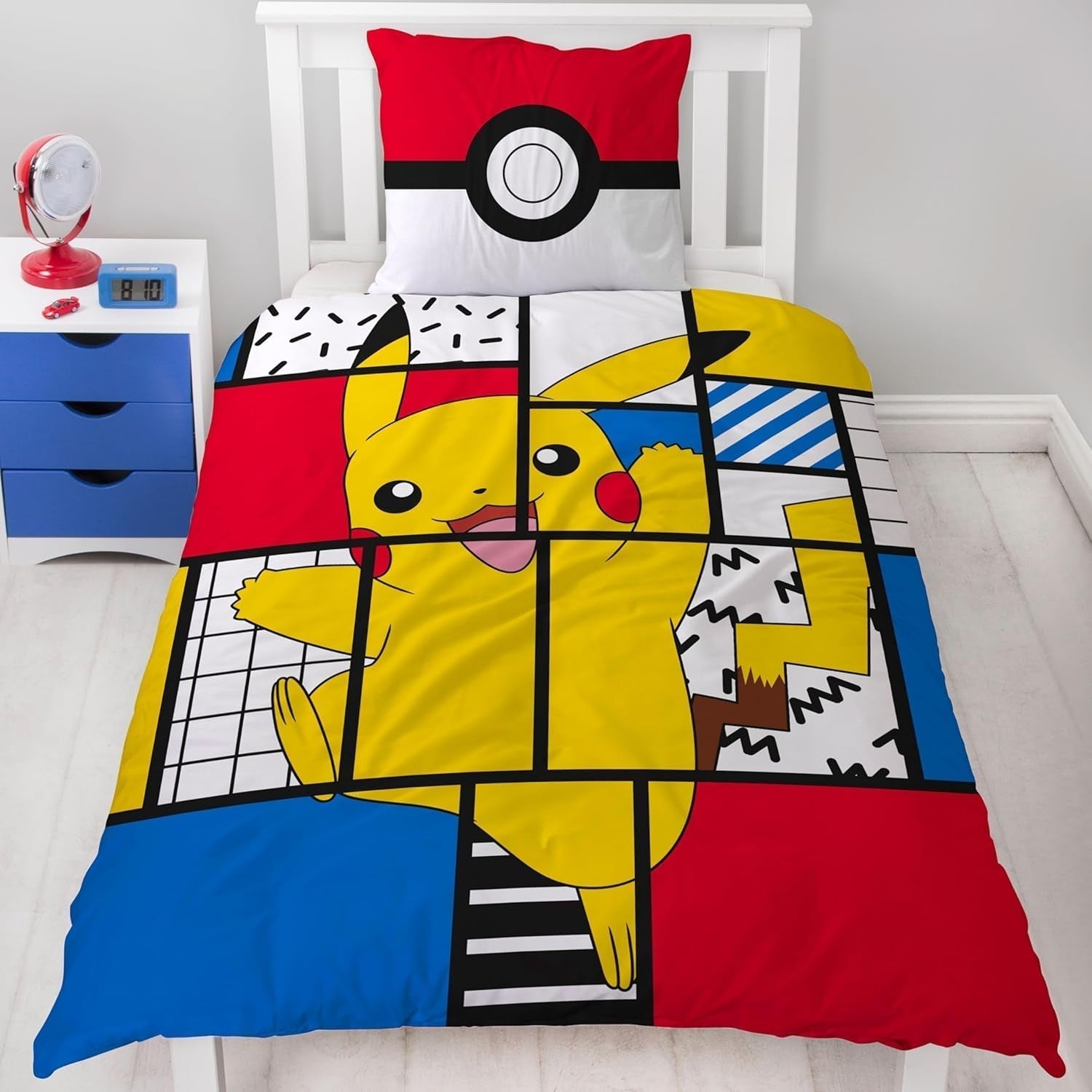 Beddengoed voor tieners en kinderen, Pikachu, 100% katoen Beddengoed - kinderen Naty Shop