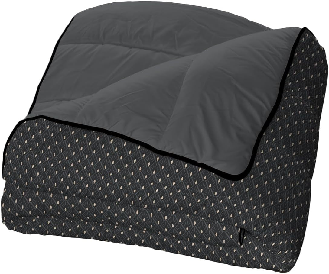 Bleu Câlin Bedrukt 1 persoons Hermance dekbed, polyester, blauw/grijs, 140 X 200 Cm Quilts en quilts Naty Shop