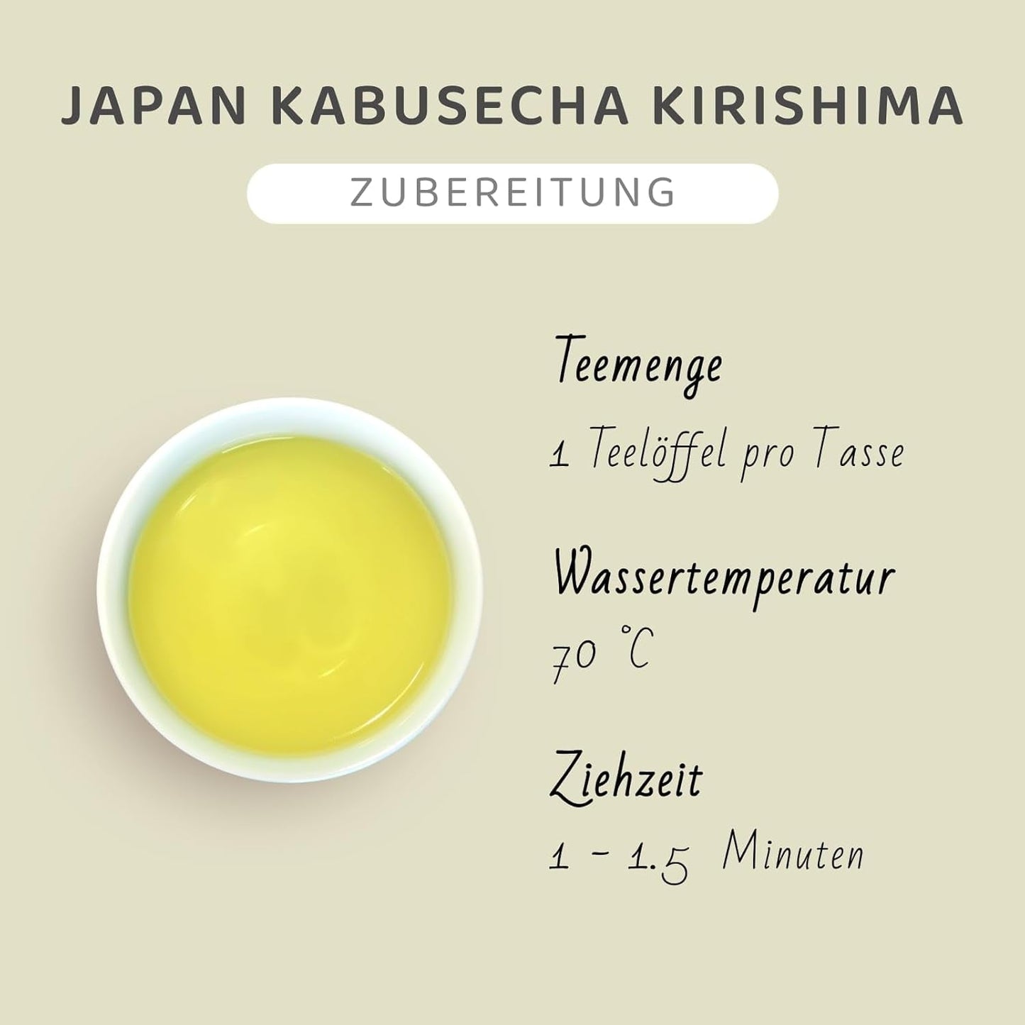 Japanse Kabusecha Kirishima groene thee, Japanse Kabuse Sencha, premium losse groene thee, geen toegevoegde smaken | Wondertea Japanse groene thee Kabusecha (50 g)
