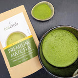 Premium Matcha Tea Japan 100g - Lab getest - Ceremonieel Matcha-poeder voor het maken van Umami Matcha, 100% natuurlijk groene theepoeder, ideaal voor Matcha Latte, Teaclub