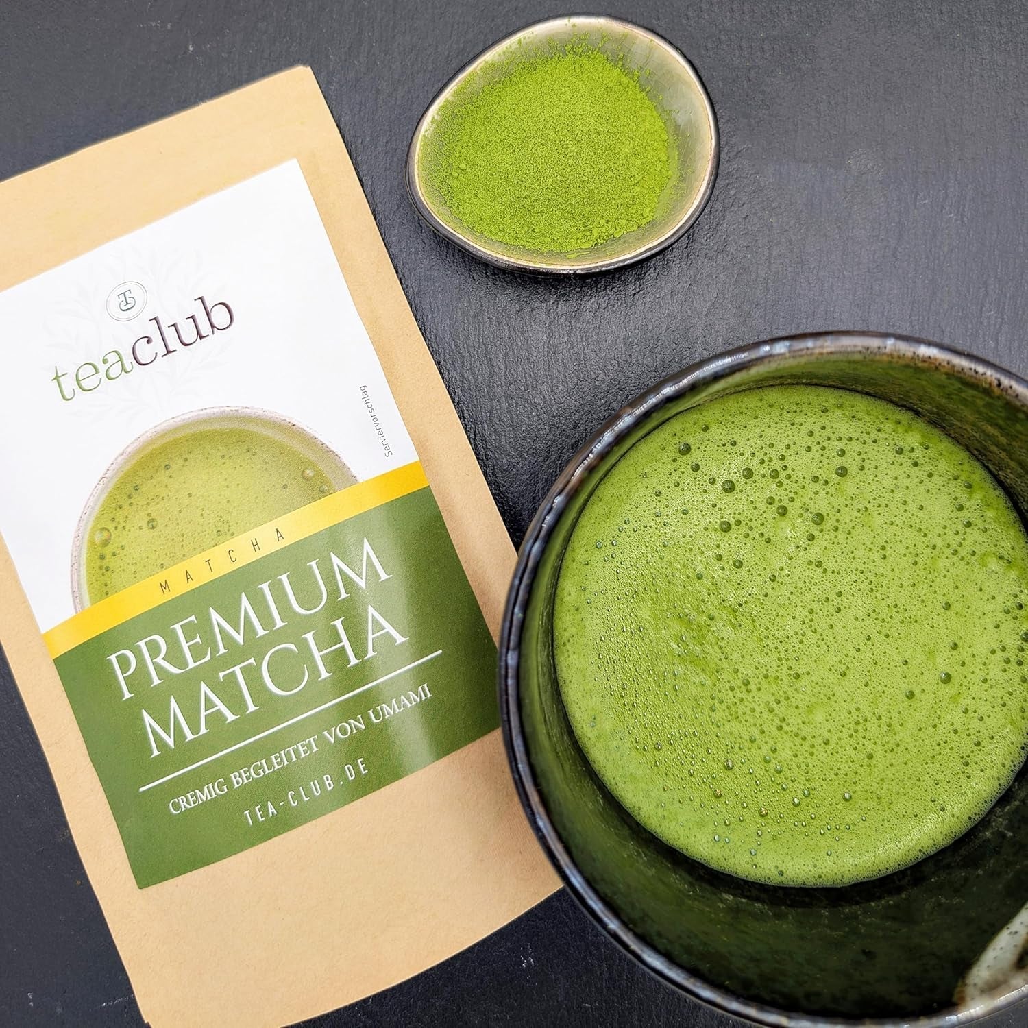 Premium Matcha Tea Japan 100g - Lab getest - Ceremonieel Matcha-poeder voor het maken van Umami Matcha, 100% natuurlijk groene theepoeder, ideaal voor Matcha Latte, Teaclub