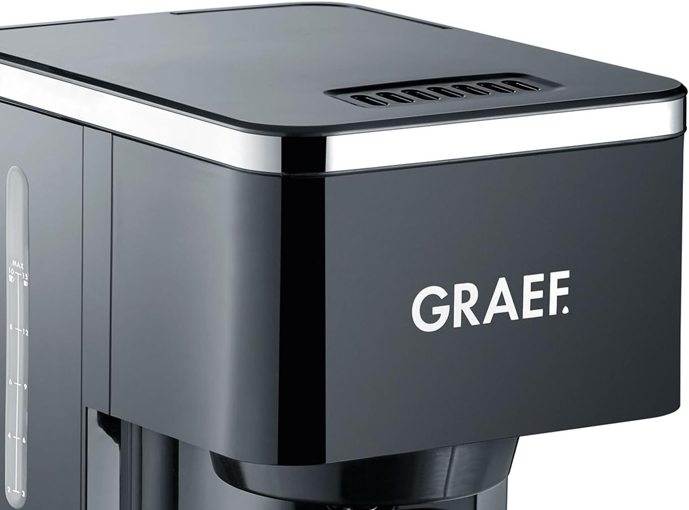 GRAEF. FK402 Filter-espressomachine Zwart, 1,25 liter, warmhoudfunctie, timer, pre-infusiefunctie, zetkop voor optimale smaakontwikkeling, eenvoudig in gebruik
