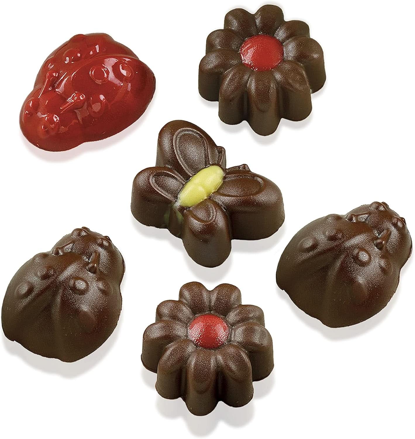 Silikomart 199199, mal voor chocolade, Lentemodel, 15 pralines, Brown Kitchen Naty Shop
