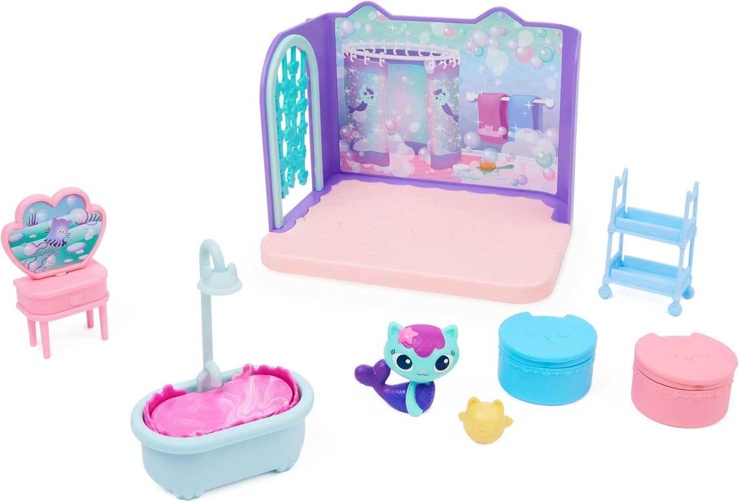 Gabby's poppenhuis deluxe kamer, kattenkamer, meubels en 2 verrassingsdozen met thema-accessoires, geschikt voor kinderen vanaf 3 jaar