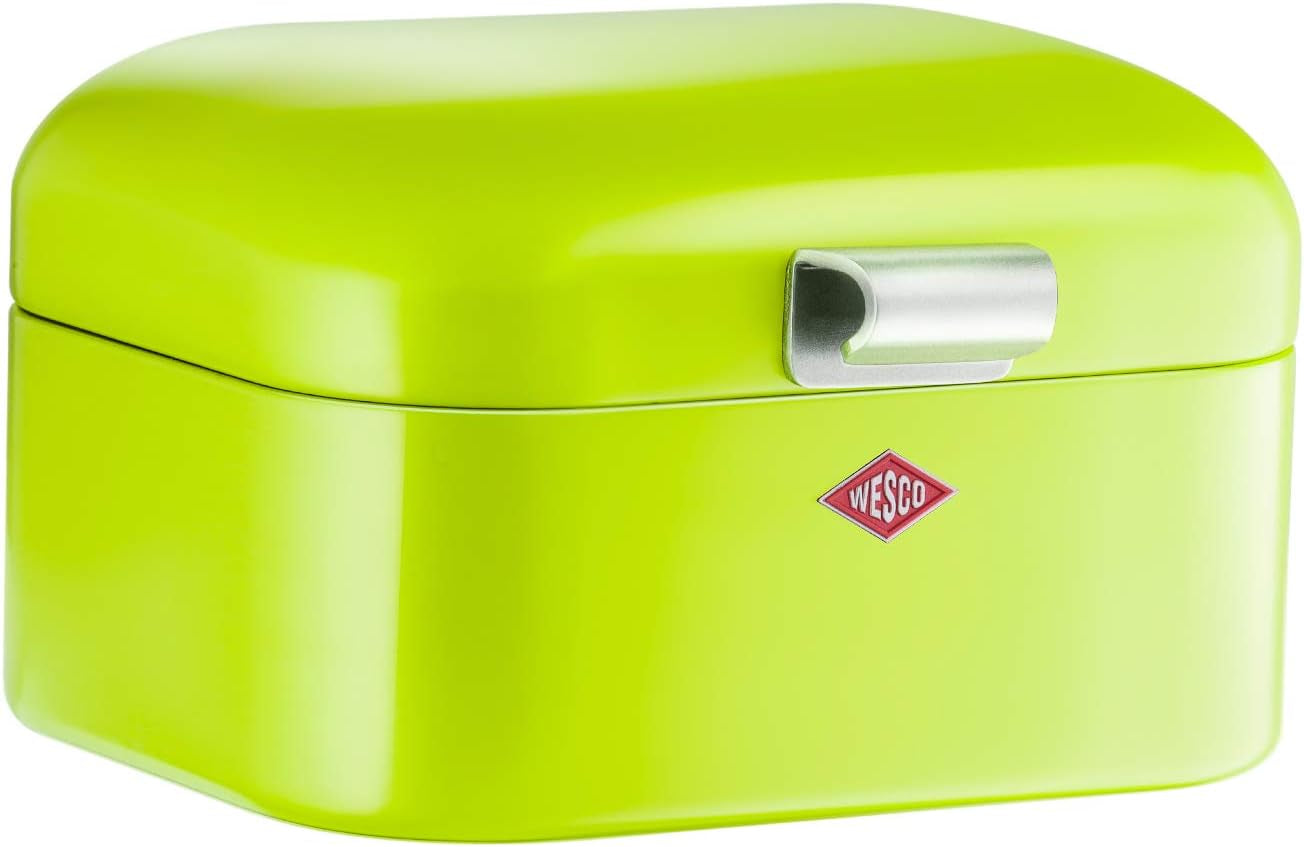 Wesco 235 001 Mini Grandy broodmand 17 x 18 x 12 cm (L/B/H) roze, RVS Voedselbewaardozen Naty Shop Limoengroen
