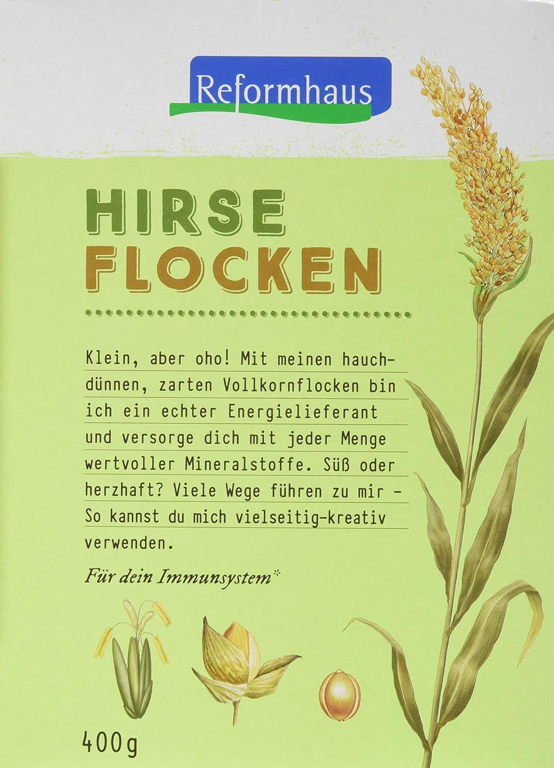 Hirse-Flocken Bio, 6Er-pakket (6 X 400 G) Granen Naty Shop Standaardtitel