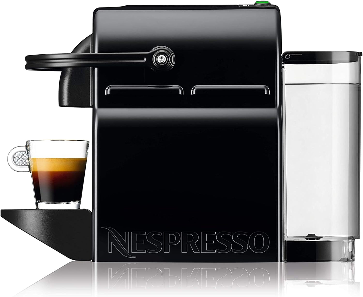 Nespresso capsule-espressomachine De'Longhi EN 80.B Inissia, hogedrukpomp en energiebesparende functie, automatische uitschakeling na 9 minuten, kopjesvolume voor espresso en lungo, watertank van 0,7 l, zwart