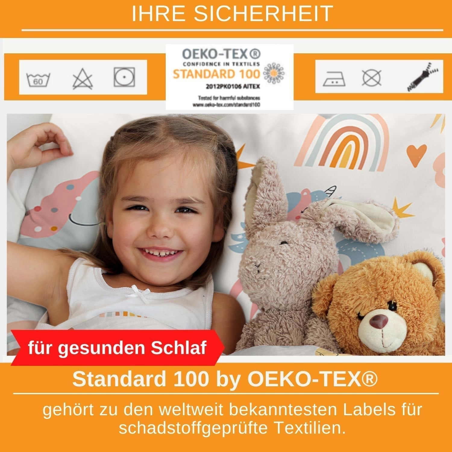Aminata Kids Beddengoed voor kinderen, katoen Beddengoed - kinderen Naty Shop