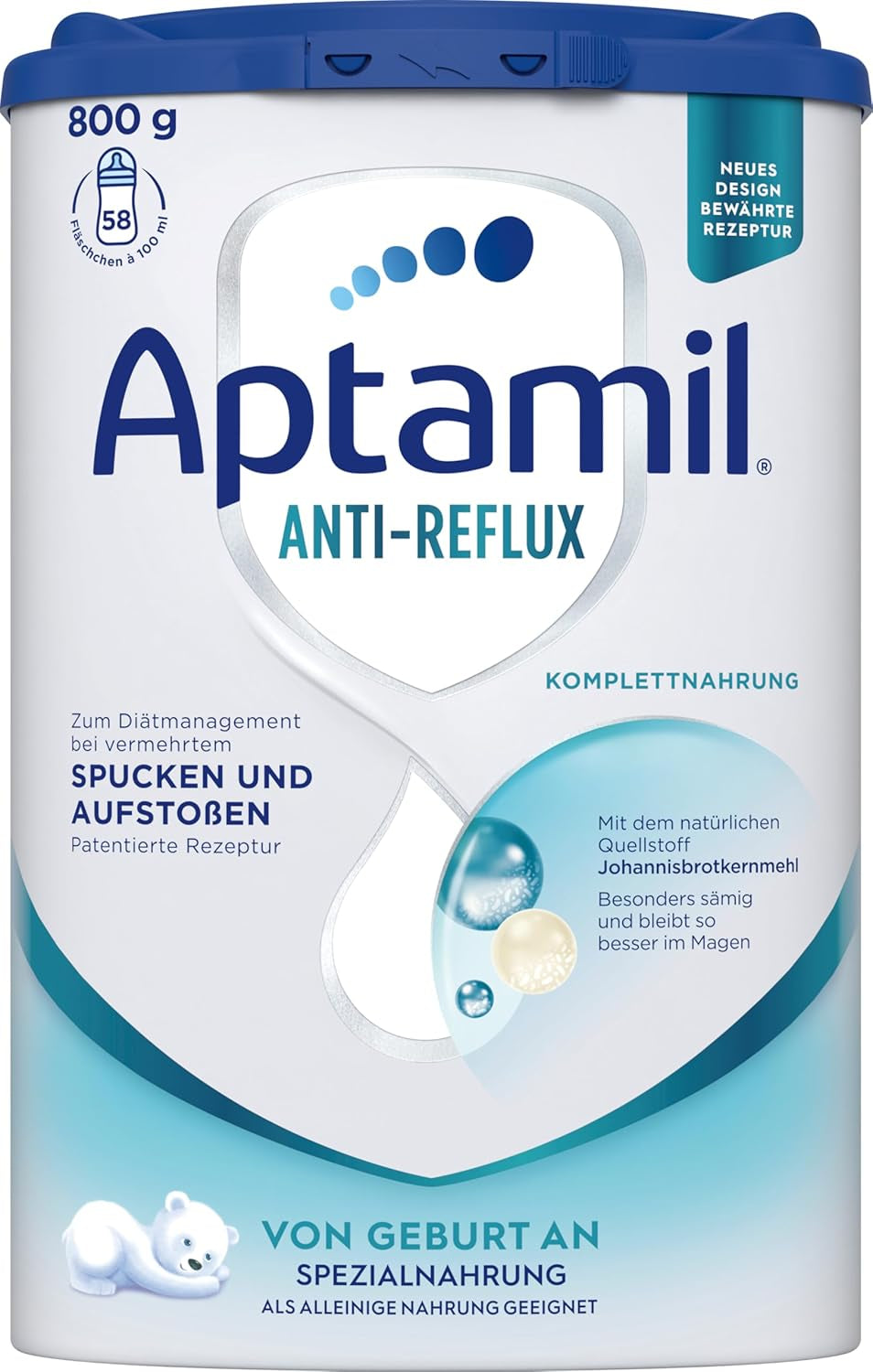 Aptamil Anti-Reflux - Volledige formule vanaf de geboorte Dieetmanagement Braken en oprispingen Babyvoeding Melkpoeder 1 x 800 g