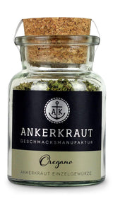 Ankerkraut Oregano Gewürz, gedroogde gerebelt, perfect voor pizzasoep, tomaat en vis, Kräuter zum Würzen, mediterrane Küche für zu Hause, Lecker Kochen, 20g in korkenglas