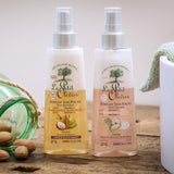 - Ontwarrende spray, verzorging, niet uitspoelen en siliconen, olijf-, shea- & arganolie, ontwart, herstelt en voedt - droog en beschadigd haar - 150 ml Haarontwarrende producten Naty Shop