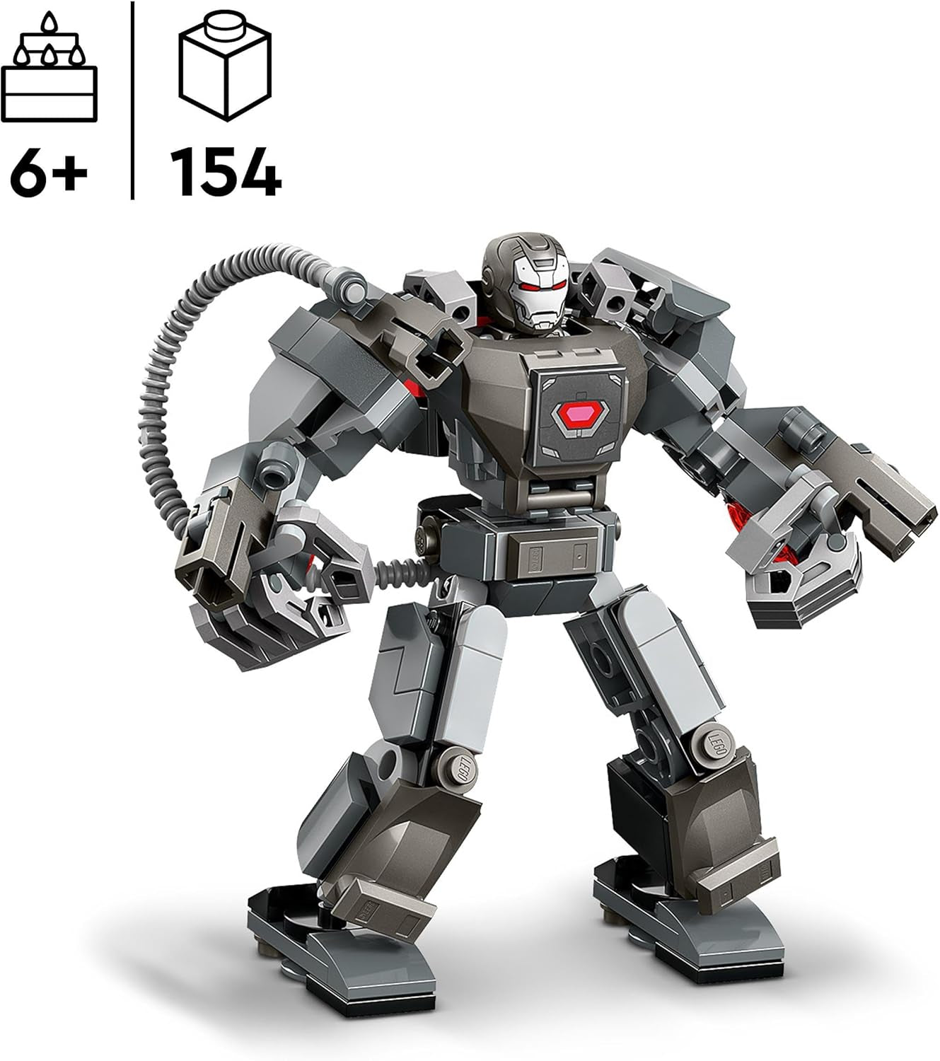LEGO Marvel War Machine Mech 3-Shooter Superheld bouwbaar speelgoed voor kinderen MCU Legendarisch actiefiguurcadeau voor jongens en meisjes van 6 jaar oud 76277 Bouwsets bij LEGO-Store