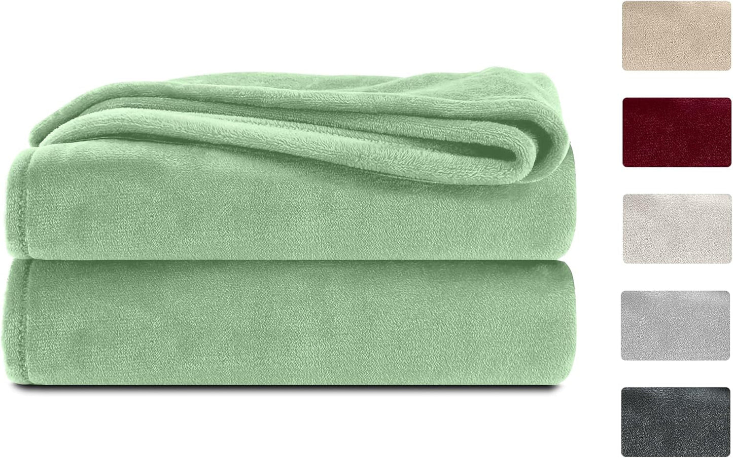 Komfortec donzige deken, comfortabele deken, fleecedeken, Oeko-Tex gecertificeerd, superzacht, 150X200 Cm, 260 G/M², beige Bedden en Dekens Besuche den Komfortec-Store Lichtgroen 220 X 240 Cm