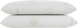 Todocama - Memory kussen, aloë vera, 2 stuks, 70 cm, wit Naty Shop standaard kussens