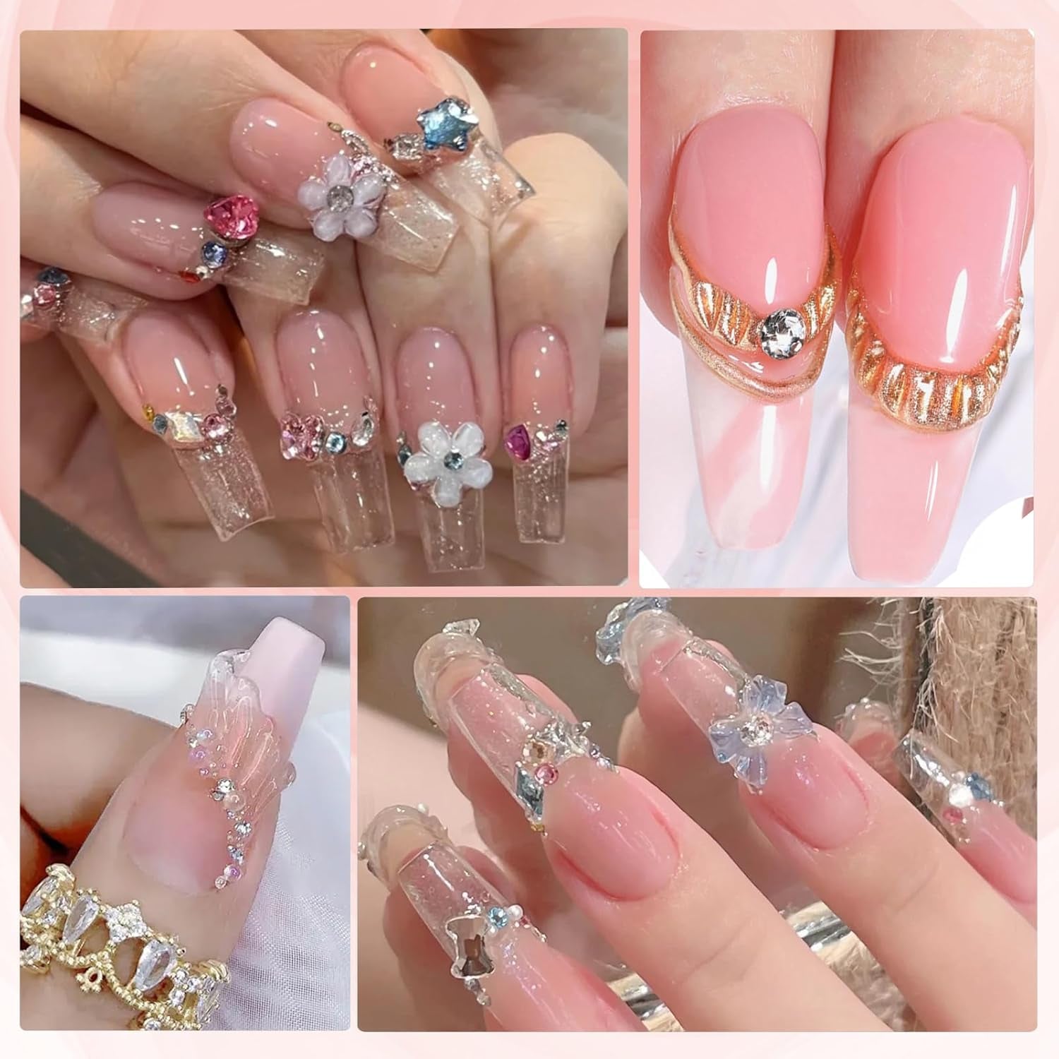 NAILGIL Solid Gel nagellak, Solid Gel nagellijm, 3D Nail Art Sculpture met gereedschapsset, DIY Home Salon, Transparant 15G