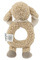 Flocke Sheep Sterntaler Catch Toy - motorisch speelgoed voor rammelen, aanraken en spelen - knuffel voor baby's en kinderen met ratelspeler als trouwe vriend - babyspeelgoed van zachte, zandkleurige stof Baby Toys Naty Shop