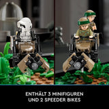 LEGO 75353 Star Wars Pursuit on Endor - Dioramaset, Return of the Jedi met Luke Skywalker, Princess Leia & Scout Trooper en Speeder Bikes, bouwsets ter ere van het 40-jarig jubileum Besuche in LEGO-Store