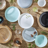 Pampille Turquoise Opal serviesset, 18-delig - 6 personen, turkoois