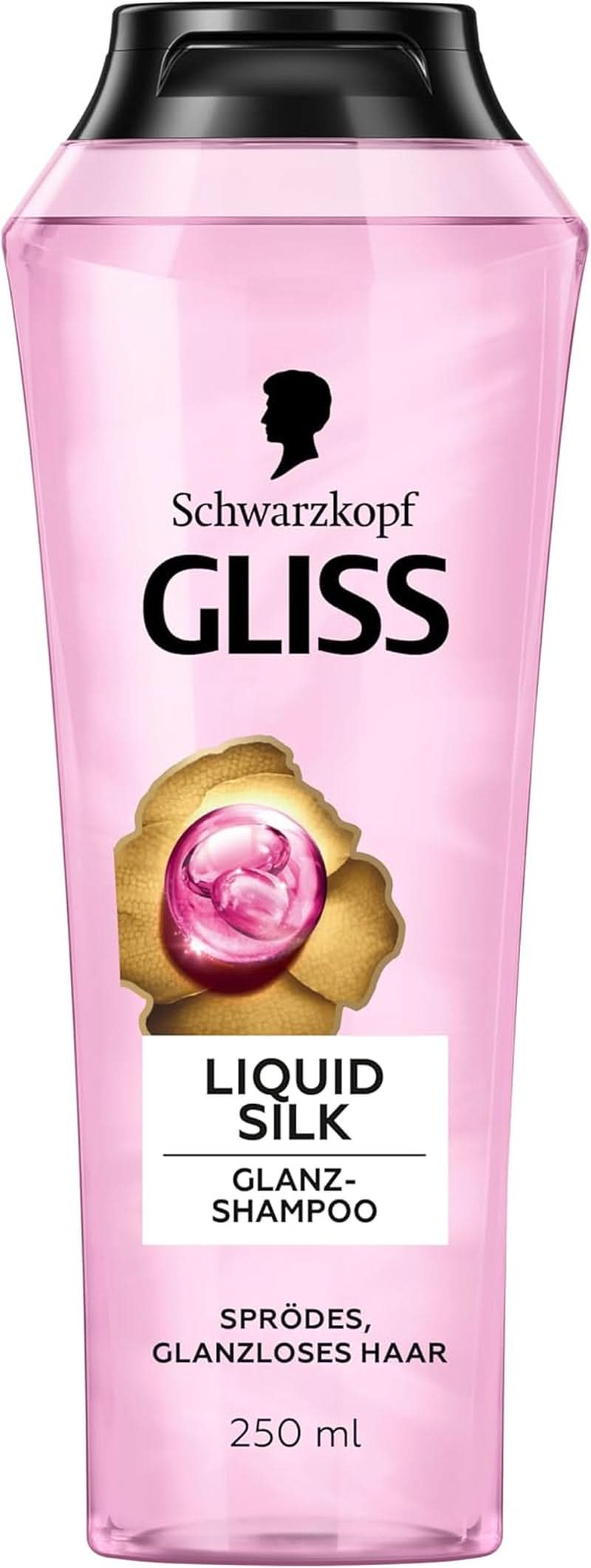 Gliss Shampoo Liquid Silk (250 ml), voor kwetsbaar en dof haar Douchen en baden Naty Shop