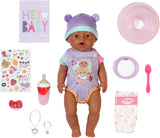 BABY Born Eva - babypop 43 cm - 10 functies inclusief accessoires en matras - Werkt volledig zonder batterijen - Geschikt voor kinderen vanaf 3 jaar