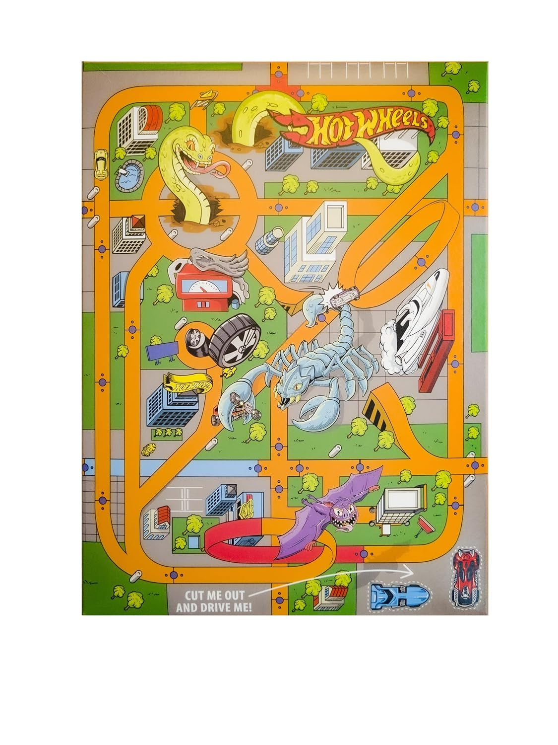 Hot Wheels Honey Loops Krokant volkoren ontbijtgranen met toegevoegde vitaminen, 1 pak (1 x 375 g)