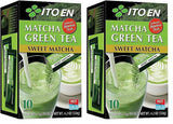 ITO EN Instant Matcha Poeder – Gezoet Matcha theepoeder in zakjes van 12 g (10 stuks per verpakking) – 1 x 120 g (2 pakken)