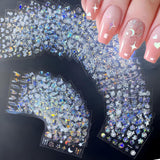 30 Blatt Aurora-Nagelkunst-Aufkleber, Selbstklebende 3D-Blumen-Nagelaufkleber, Aurora-Mond-Stern-Nagelaufkleber voor Nagelkunst, Blatt-Herz-Nageldesign voor doe-het-zelf-acrylnägel-decoratie