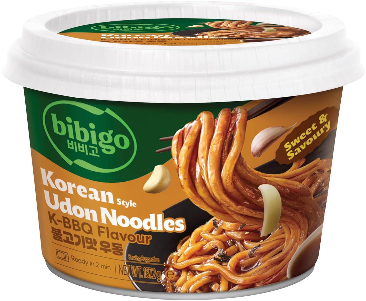 BIBIGO - Gegrilde Koreaanse Udon-noedels - (1 x 187,2 g)
