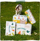 MjAMjAM - Premium Nassfutter für Katzen - Chicks & Friends Box, 9er Pack (9 x 300g), ontvangvrij met extra Fleisch