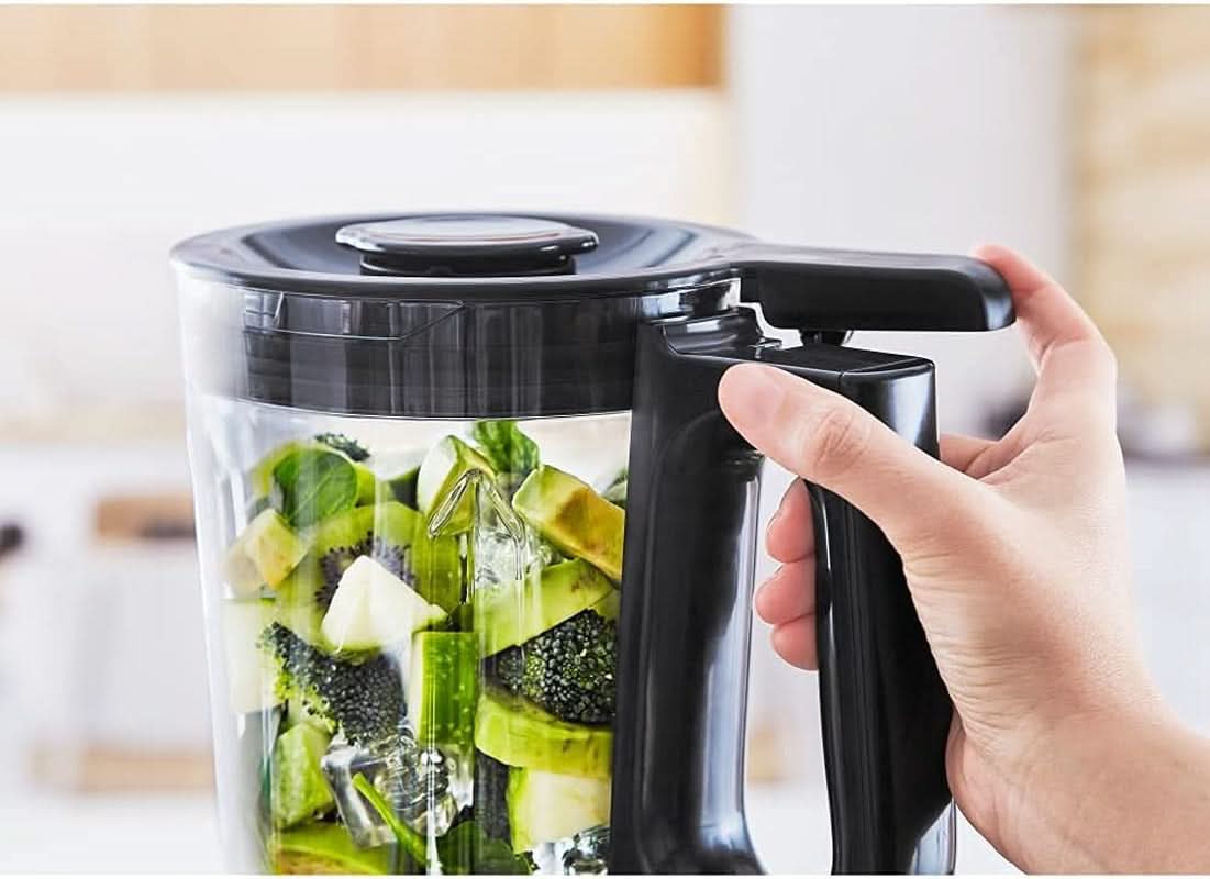Krups Highspeed - Standmixer Infinymix KB9158 | 1600 W | 5 automatische programma's + handmatige installatie | Tritanbehalter | Incl. Herzeftiefstal | Smoothies, shakes, gemalen ijs | Schwarz Kitchen Naty-winkel