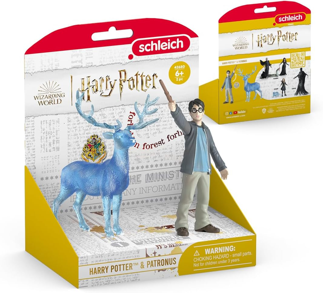 Schleich 42680 Harry Potter & Patronus, vanaf 6 jaar, HARRY POTTER - speelfiguur, 16 X 11 X 18 cm Actiefiguren Naty Shop