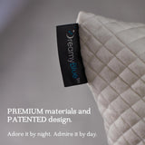Dreamyblue Premium Slaapkussen - Geraspte Memory Foam Vulling [Verstelbare Loft] Wasbare Bamboe gewonnen Viscose Hoes - Voor Glijdende Zijden, Rug en Buik - Naty Shop Standaard Kussens