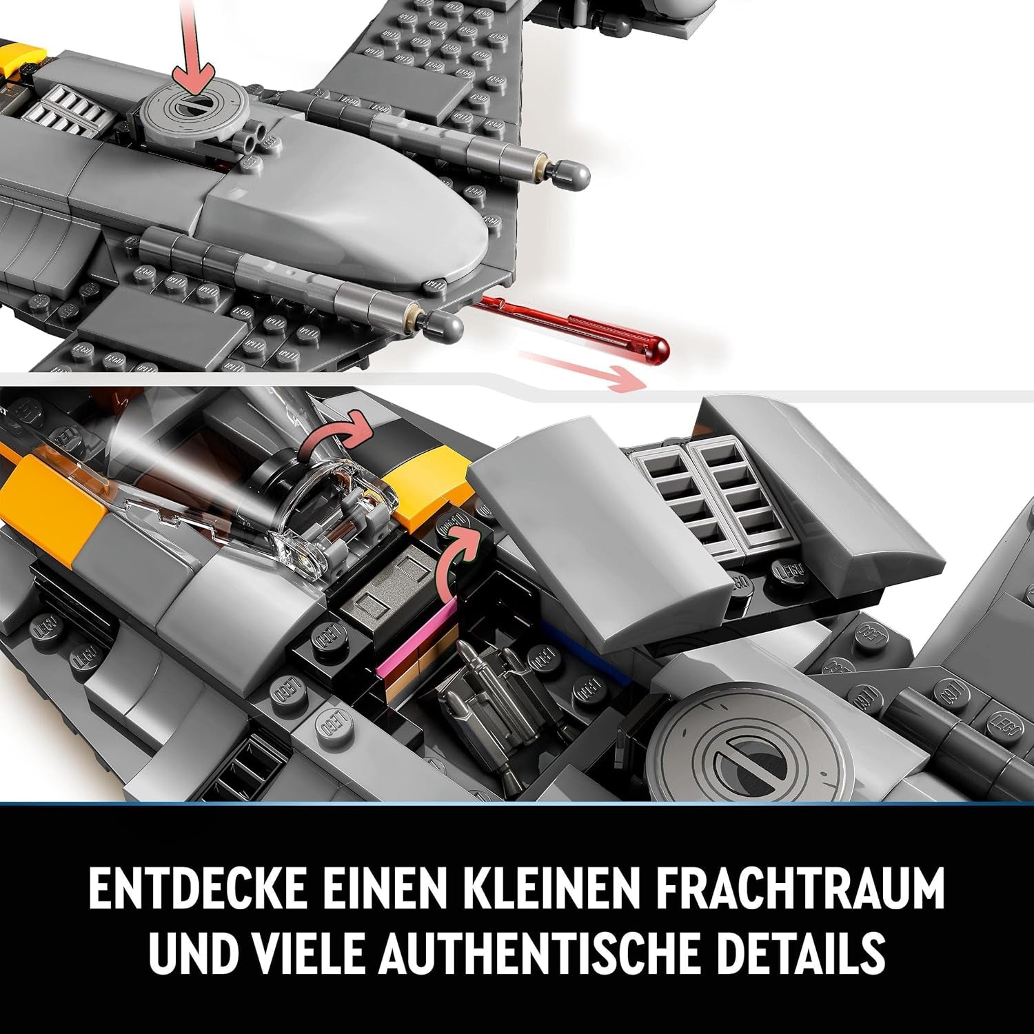 LEGO Star Wars Mandalorian Fighter N-1 uit het boek van Boba Fett Bouwspeelgoed met ruimteschip Set van 4 personages inclusief Baby Yoda figuur 75325 Bouwsets Besuche in LEGO-Store