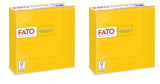 , Papieren wegwerpservetten, Ideaal voor informele lunches en buffetten, Verpakking van 50 servetten, Maat 33X33, 4-voudig, 2-laags, Geel, 100% puur cellulosepapier, FSC-gecertificeerd