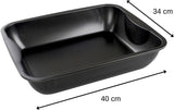 Zenker Xxl-Brat- Und Auslaufform (40 X 8 X 34 Cm) SPECIAL COOKING, Rechteckige Ofenform Mit Antihaftbebeschichtung, Backblech Für Krosse Braten & Saftige Aufläufe (Farbe: Schwarz), Menge: 1 Stück Vormen en bakplaten Naty Shop