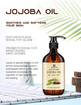 Biologische jojoba-olie 1 liter, 100% pure Cosmetica en Schoonheid Naty Shop