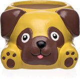 Baker Ross 'Pug' keramische potten (2 stuks) - voor kinderen om te schilderen, te versieren en als cadeau te geven