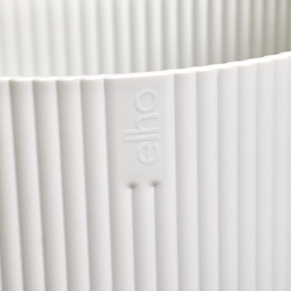 elho Vibes Fold Orchid Hoog 12,5cm - Orchideeënpotten voor binnen - Bloempotten voor binnen - 100% gerecycled plastic - Wit/Zijdewit