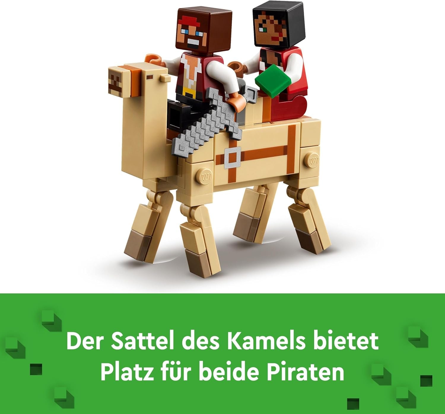 LEGO Minecraft Het piratenschip Voyage Inktvis en Kameel Piratenfiguur Speelgoedschip Bouwen Rollenspel Cadeau voor jongens en meisjes vanaf 8 jaar 21259 Bouwsets