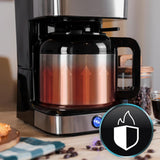 Cecotec Coffee 66 Drop & Thermo-drip koffiezetapparaat, 950 W, 1,2 l, 10 kopjes, ExtremeAroma-technologie, anti-druppelfunctie, waterniveau-indicator, herbruikbaar hoofdfilter, bescherming tegen oververhitting