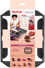 Tefal Creabake J3040104 Kuchenform, 9 Mulden, Antihaftbeschichtung, Austauschbar, Perfektes Backen, Kreative Und Leckere Rezepte, Nicht Compaible Mit Cake Factory, Creabake Vormen en bakplaten Naty Shop