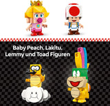 LEGO Super Mario: Mario Kart - Baby Peach & Grand Prix Set, Nintendo Figuren - Toad, Lakitu, Baby Peach en Lemmy, Cadeau voor jongens, meisjes en gamers 8+, Avontuurspeelgoed 72036 Bouwsets Beuche in LEGO-Store