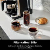 Ninja Prestige 2-in-1 filterkoffiezetapparaat met capsules en geïntegreerde melkopschuimer, voor latte, ijskoffie en Flat White, zwart CFN802EU