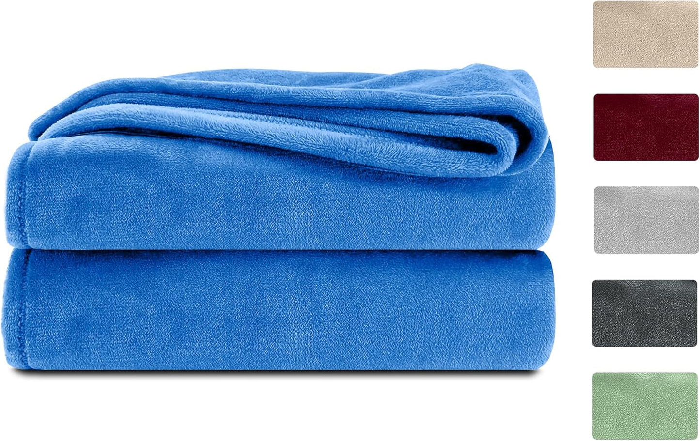 Komfortec donzige deken, comfortabele deken, fleecedeken, Oeko-Tex gecertificeerd, superzacht, 150X200 Cm, 260 G/M², beige Bedden en Dekens Besuche den Komfortec-Store Blauw 150 X 200 Cm
