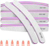 100/180 nagelvijlset, gelnagelvijlen, nagelvijlset, nagelvijl, gelnagelvijl, voor gelnagels, manicure-pedicure, huisdieren (5 stuks, 5 stijlen)