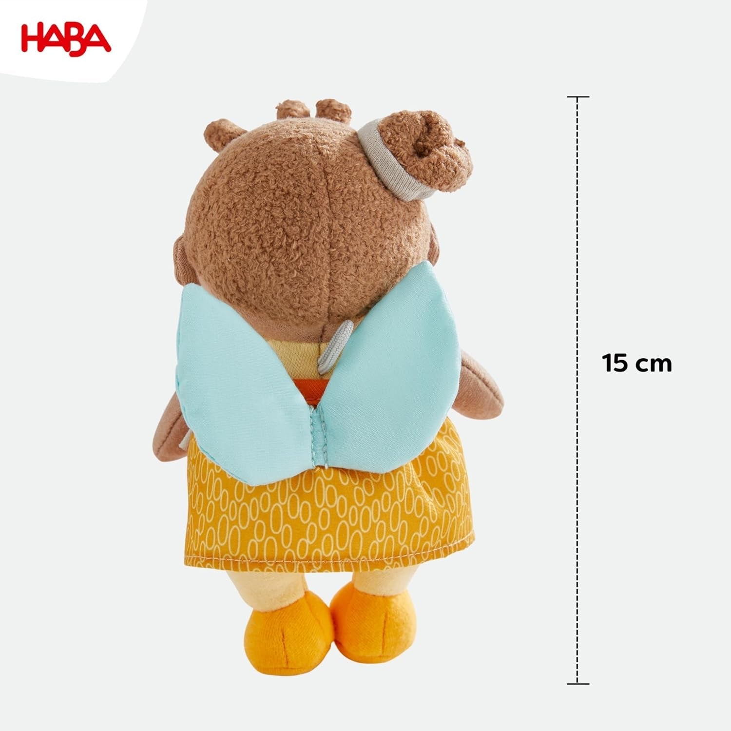 HABA Beschermengel Hulst - Pop van zachte stof (15 cm), perfect welkomstcadeau voor baby's en peuters - Wasbaar op 30 °C - 2011871001