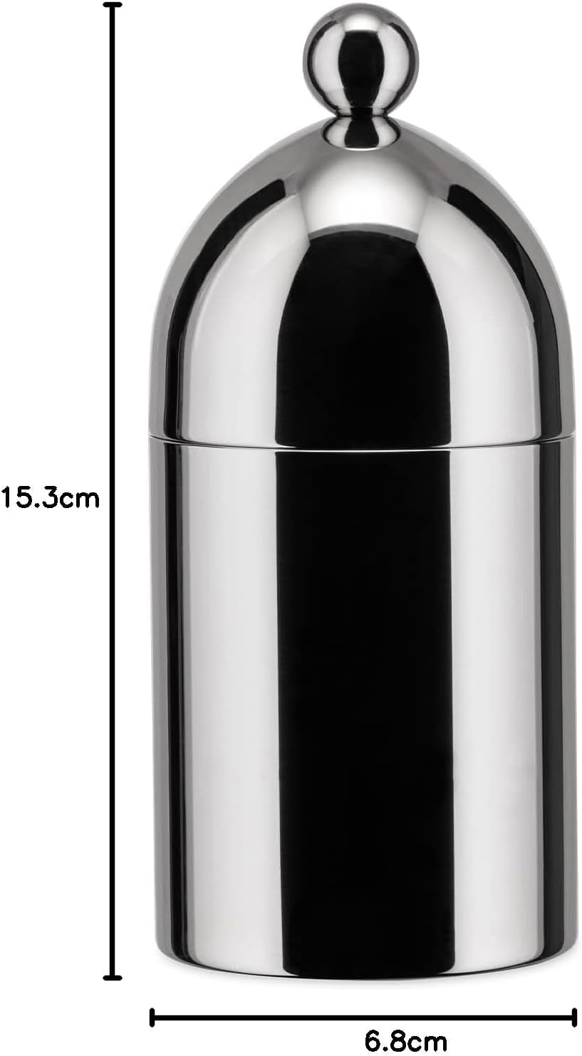 Alessi 90024 theepot met lepel, gemaakt van 18/10 roestvrij staal, hoogglans gepolijst