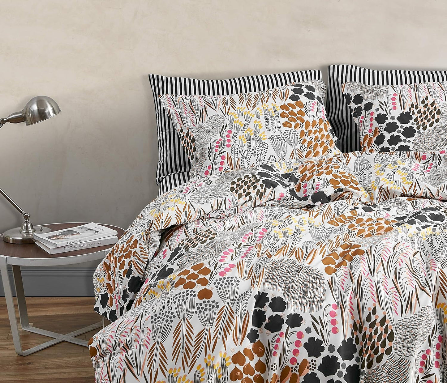 MARIMEKKO Queen beddengoedset, katoenen perkal beddengoed met bijpassende kussenslopen, het hele jaar door woondecoratie (Pieni Letto, veelkleurig, queensize bed) Naty Shop Dekbedden en dekbedden
