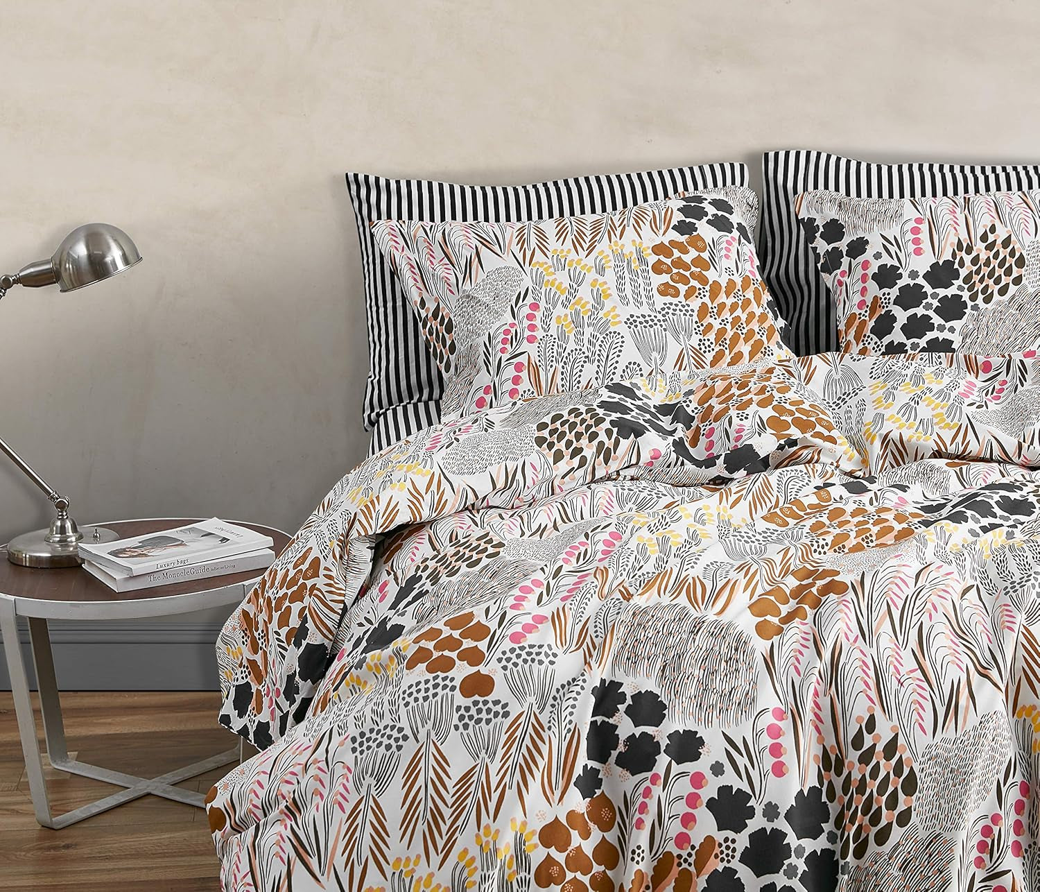 MARIMEKKO Queen beddengoedset, katoenen perkal beddengoed met bijpassende kussenslopen, het hele jaar door woondecoratie (Pieni Letto, veelkleurig, queensize bed) Naty Shop Dekbedden en dekbedden