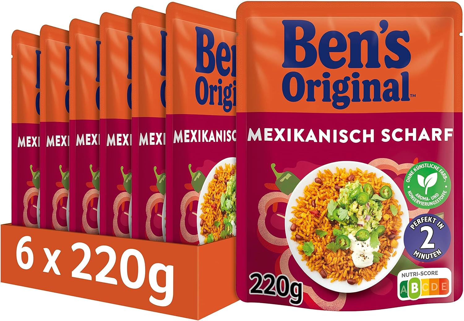 BEN'S ORIGINAL™ Mexicaanse expressrijst 6 x 220 g
